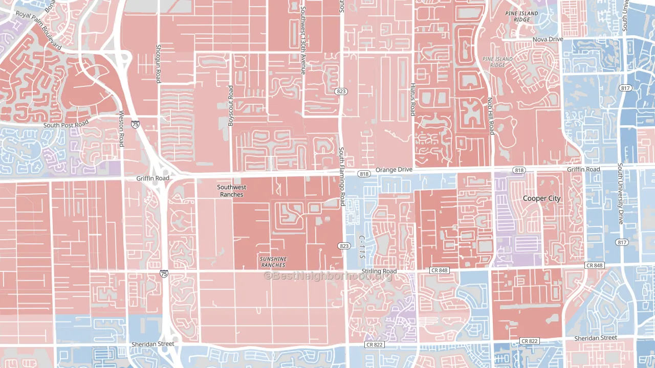 33330, FL block-group political-lean map