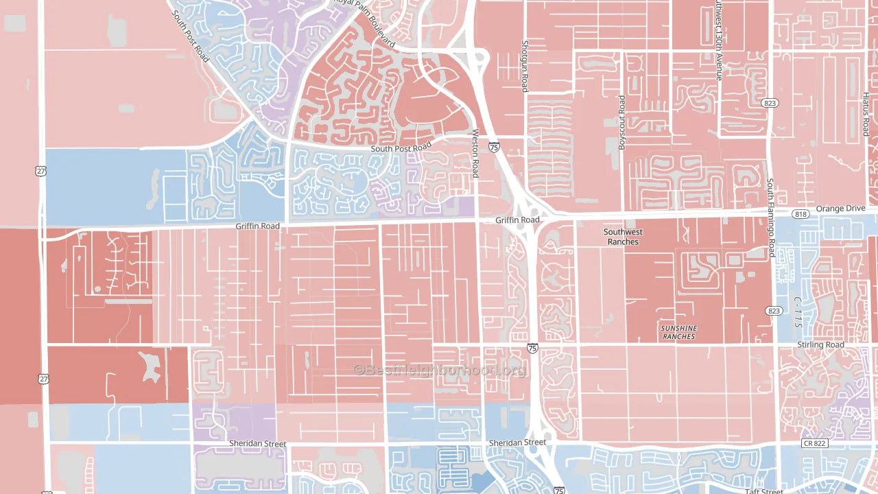 33331, FL block-group political-lean map