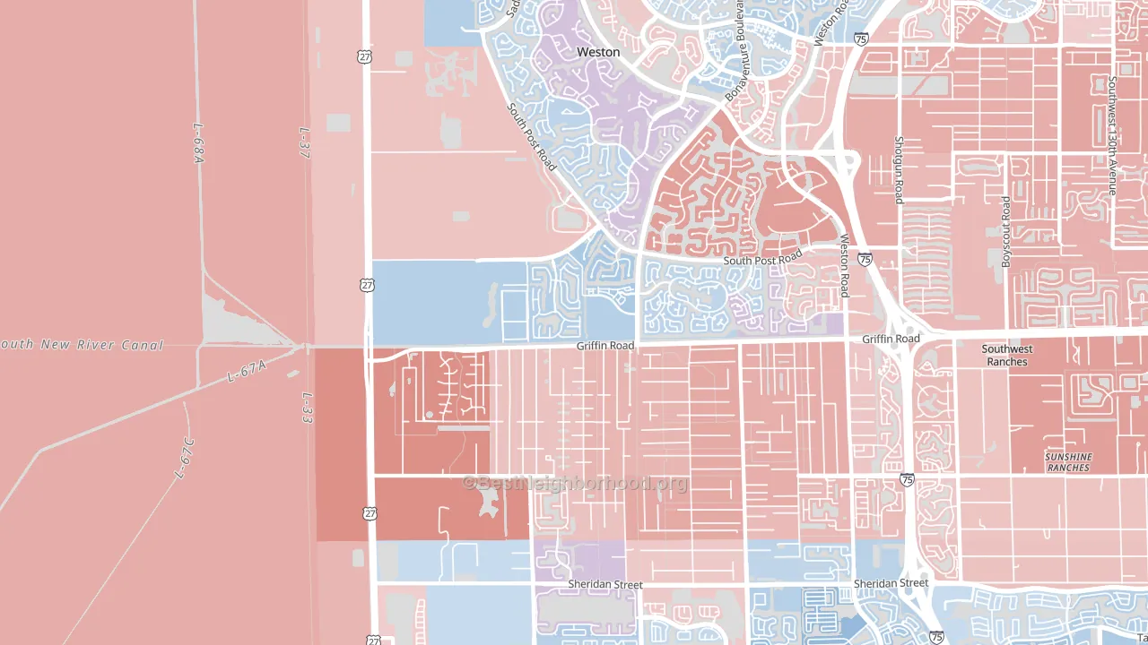 33332, FL block-group political-lean map