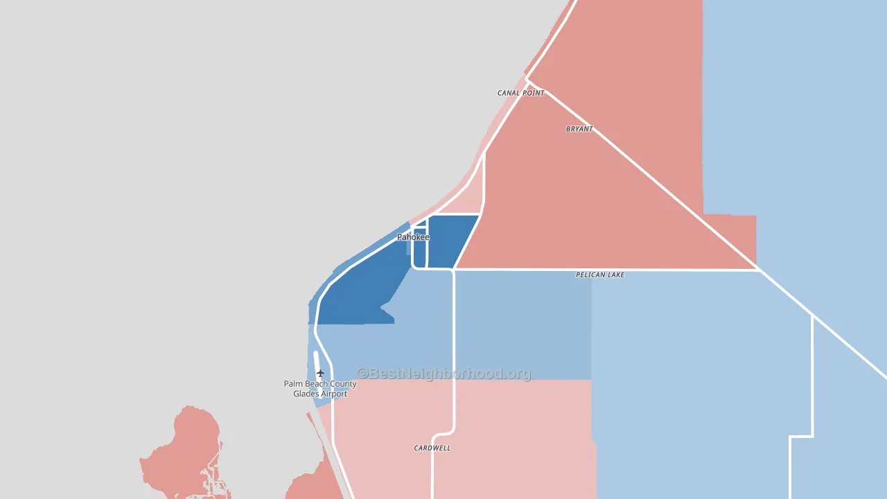 33476, FL block-group political-lean map