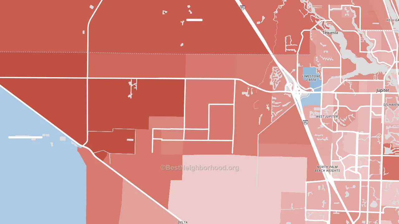 33478, FL block-group political-lean map