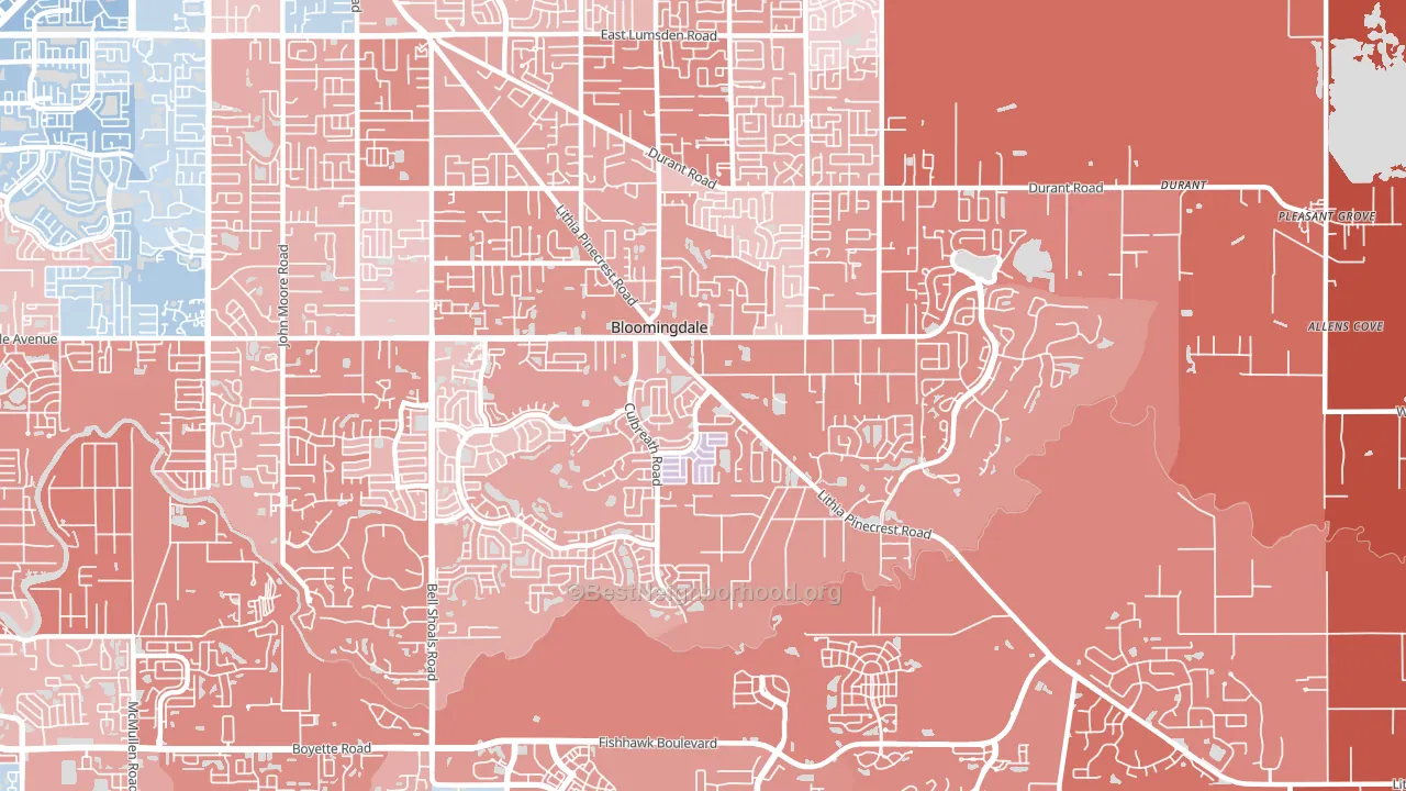 33596, FL block-group political-lean map