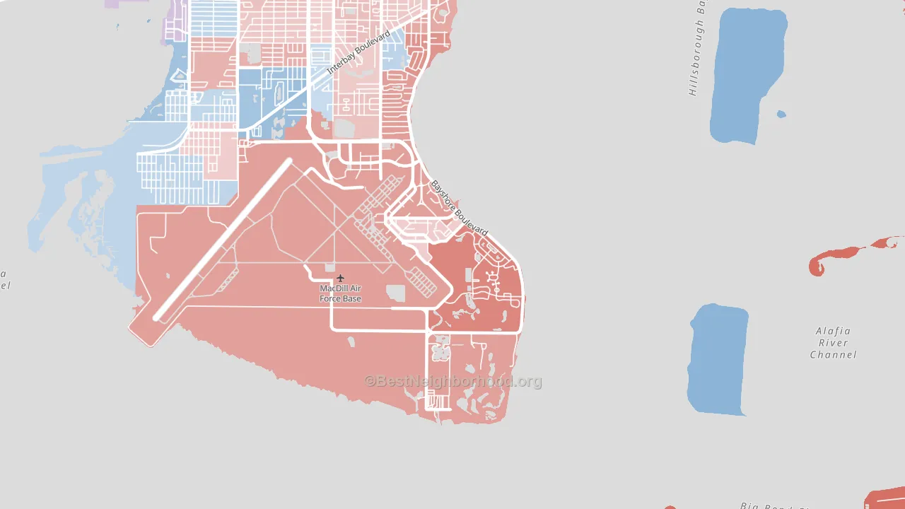 33621, FL block-group political-lean map