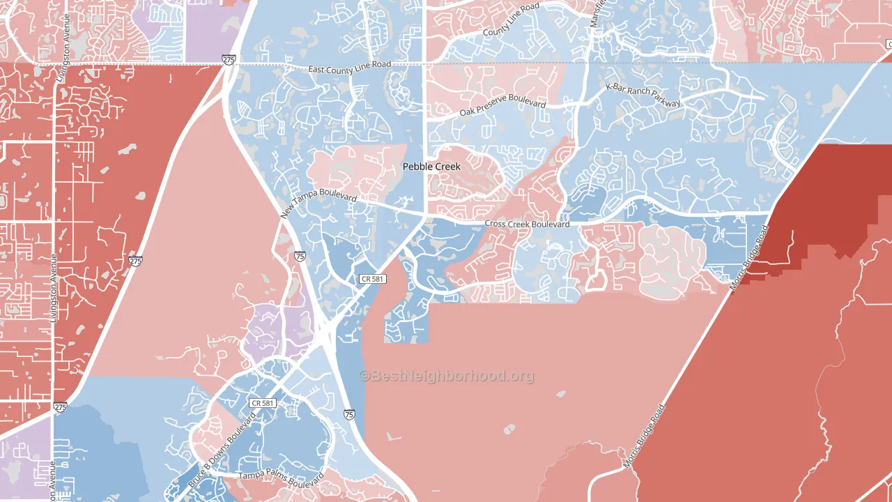 33647, FL block-group political-lean map