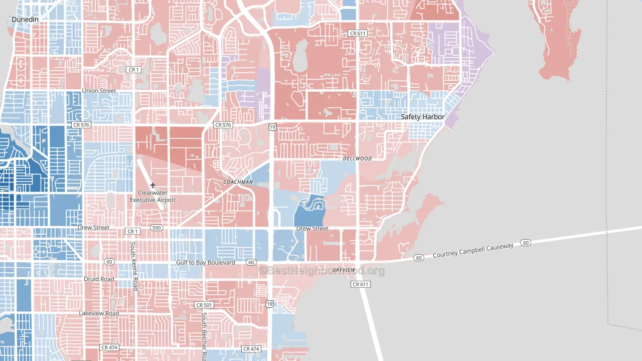 33759, FL block-group political-lean map