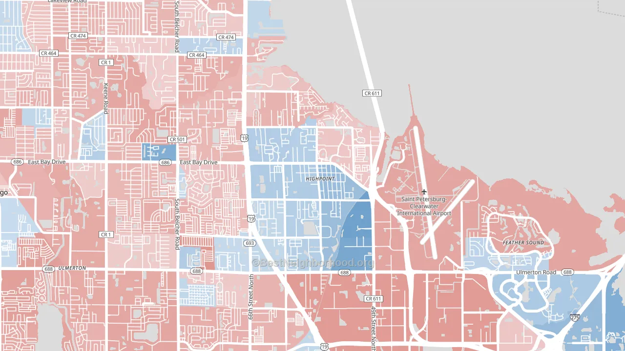 33760, FL block-group political-lean map