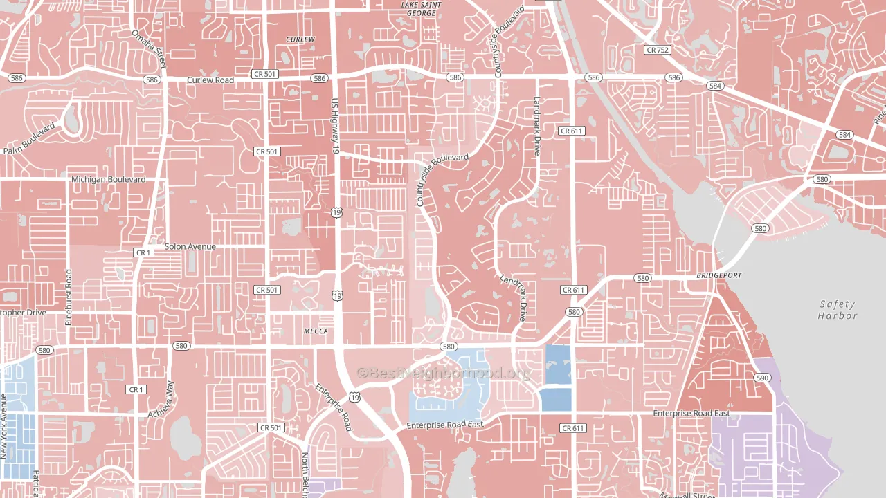 33761, FL block-group political-lean map