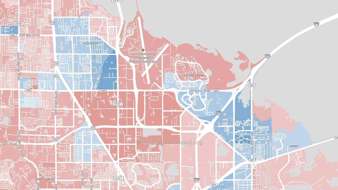 33762, FL block-group political-lean map