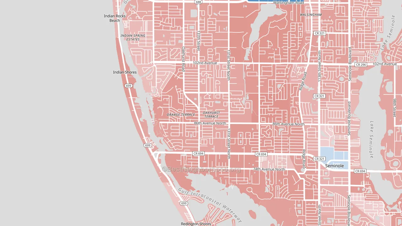 33776, FL block-group political-lean map