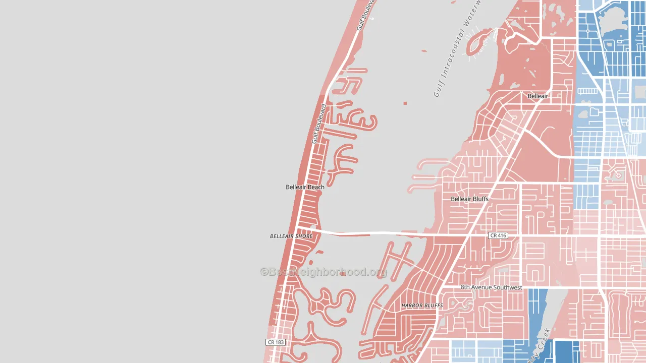 33786, FL block-group political-lean map