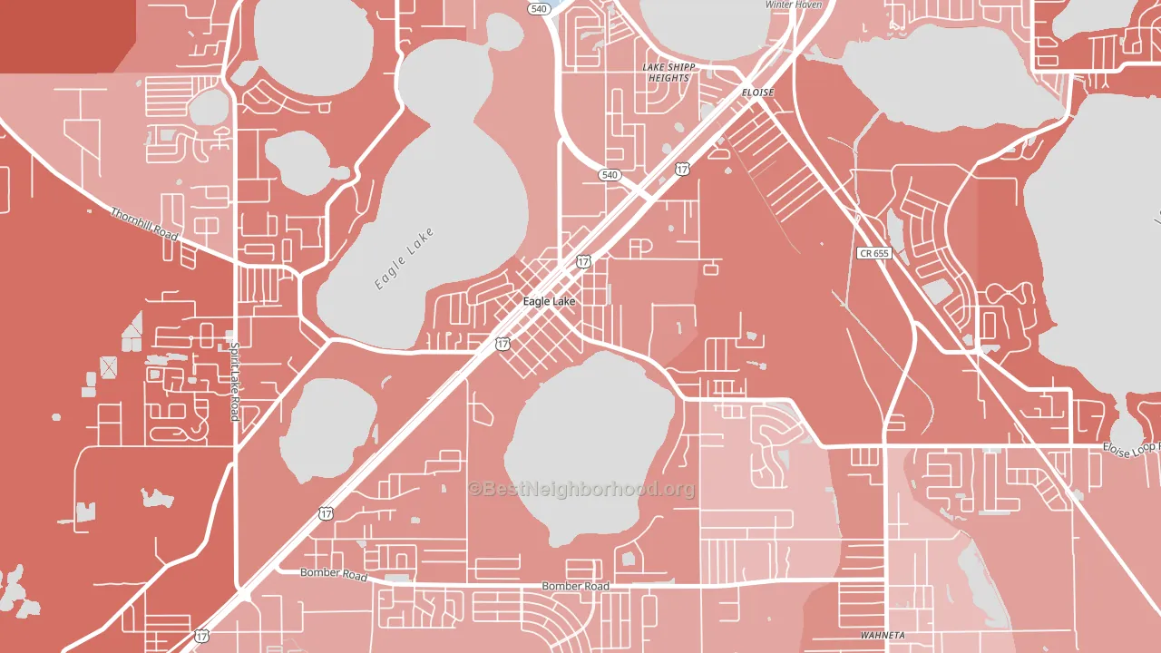33839, FL block-group political-lean map