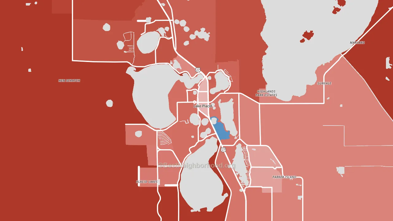 33852, FL block-group political-lean map