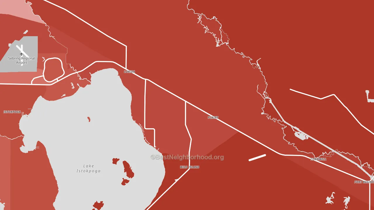 33857, FL block-group political-lean map