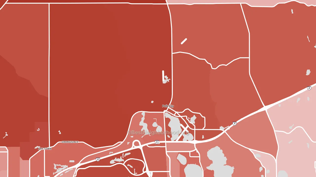 33868, FL block-group political-lean map