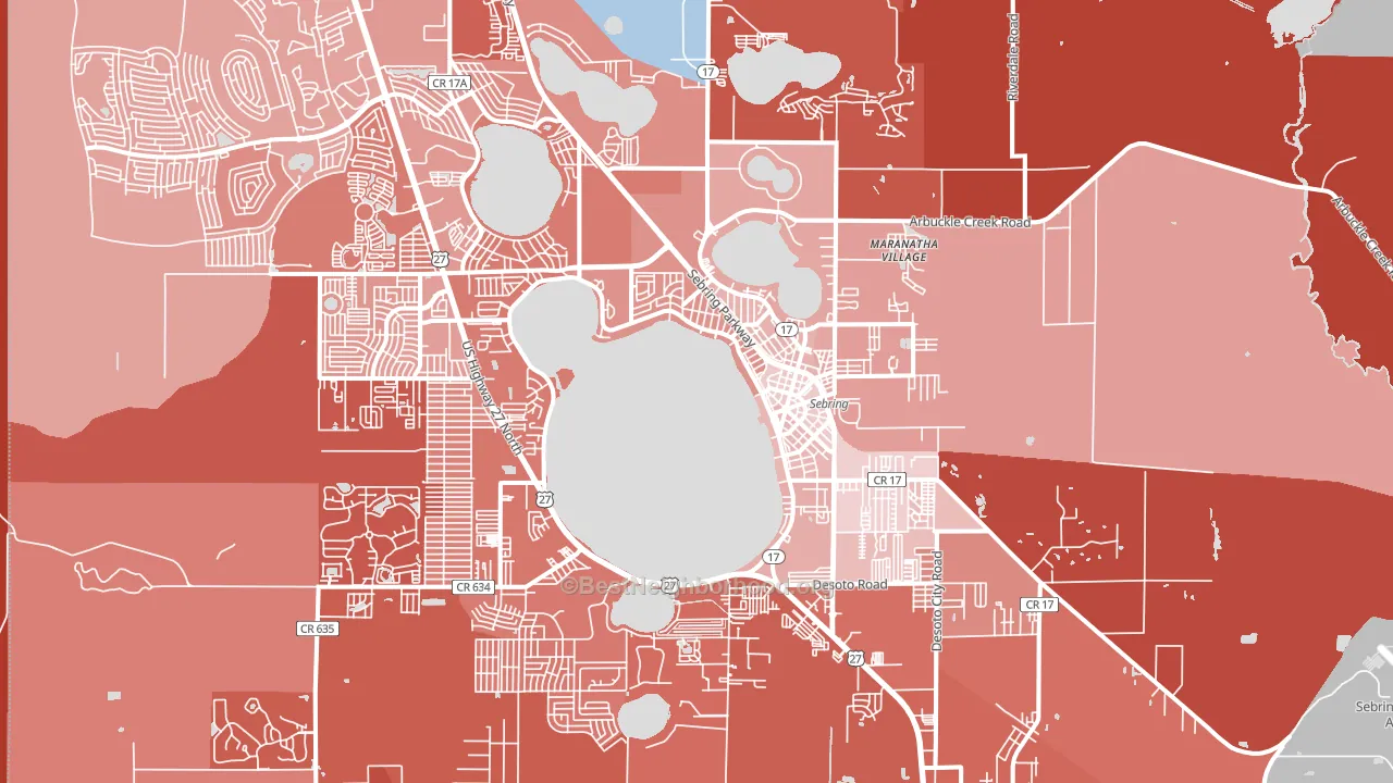 33870, FL block-group political-lean map