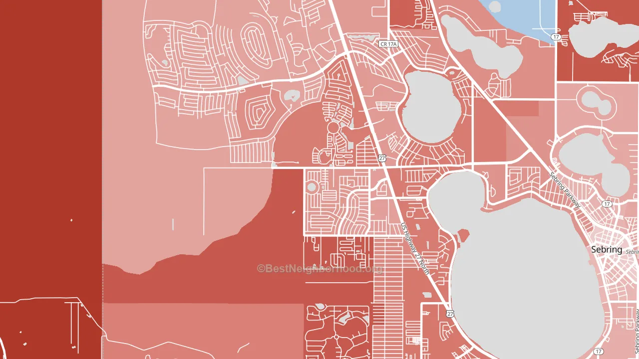 33872, FL block-group political-lean map