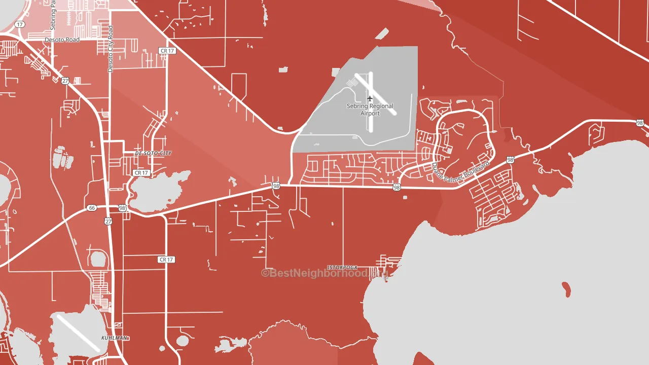 33876, FL block-group political-lean map