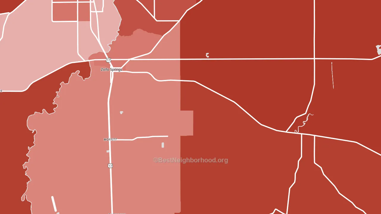 33890, FL block-group political-lean map