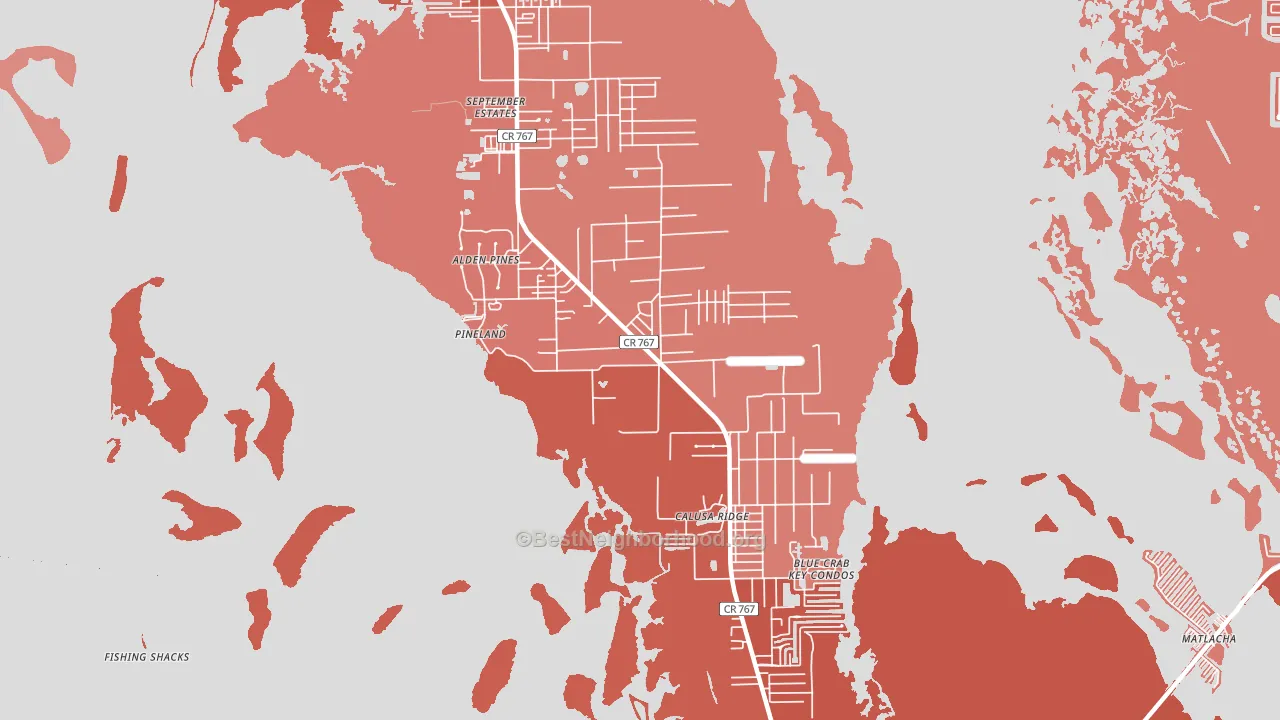 33922, FL block-group political-lean map