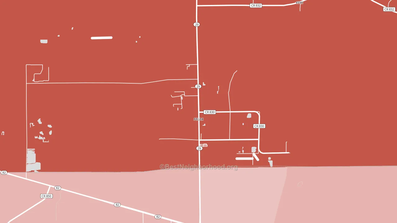 33930, FL block-group political-lean map