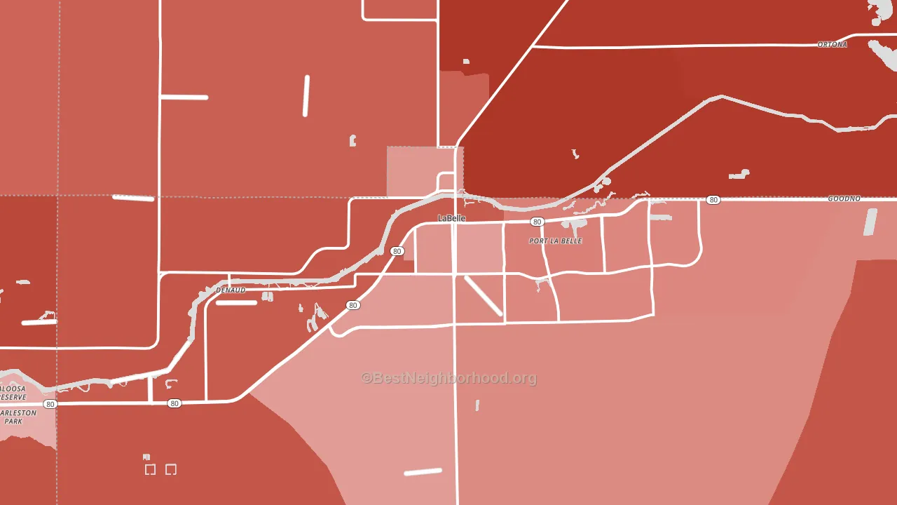 33935, FL block-group political-lean map