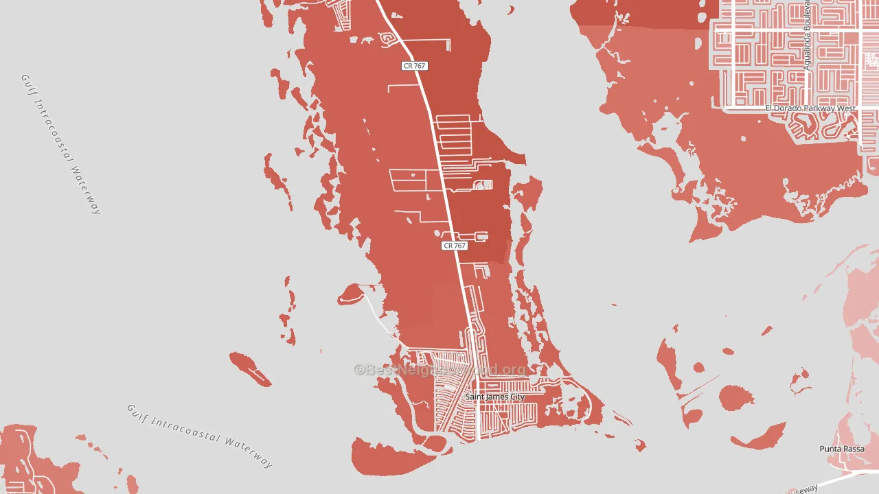 33956, FL block-group political-lean map