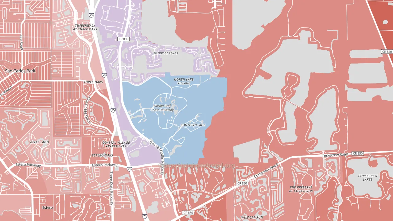 33965, FL block-group political-lean map