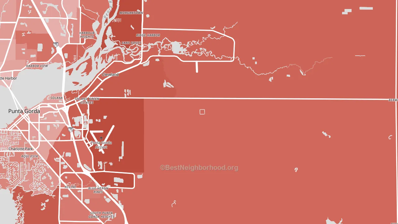 33982, FL block-group political-lean map