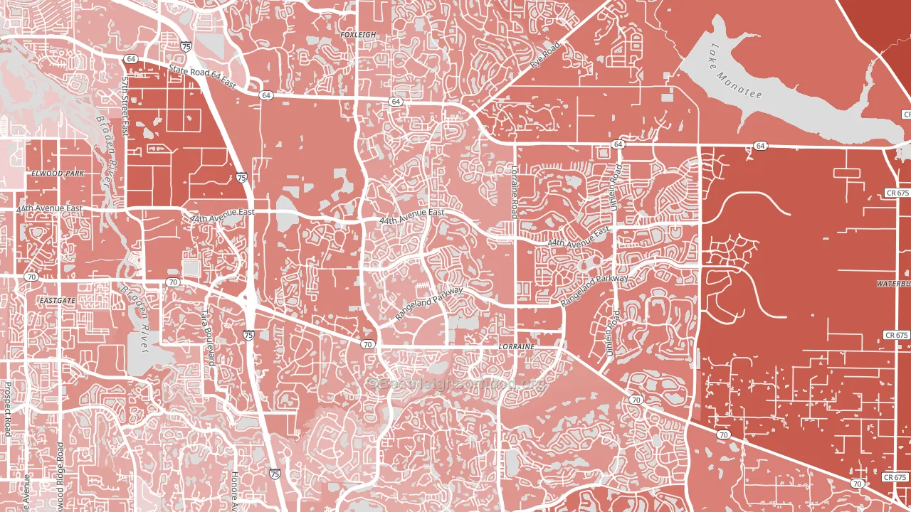 34211, FL block-group political-lean map