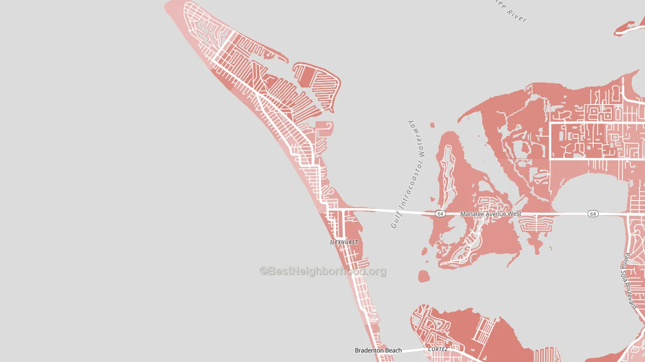 34217, FL block-group political-lean map