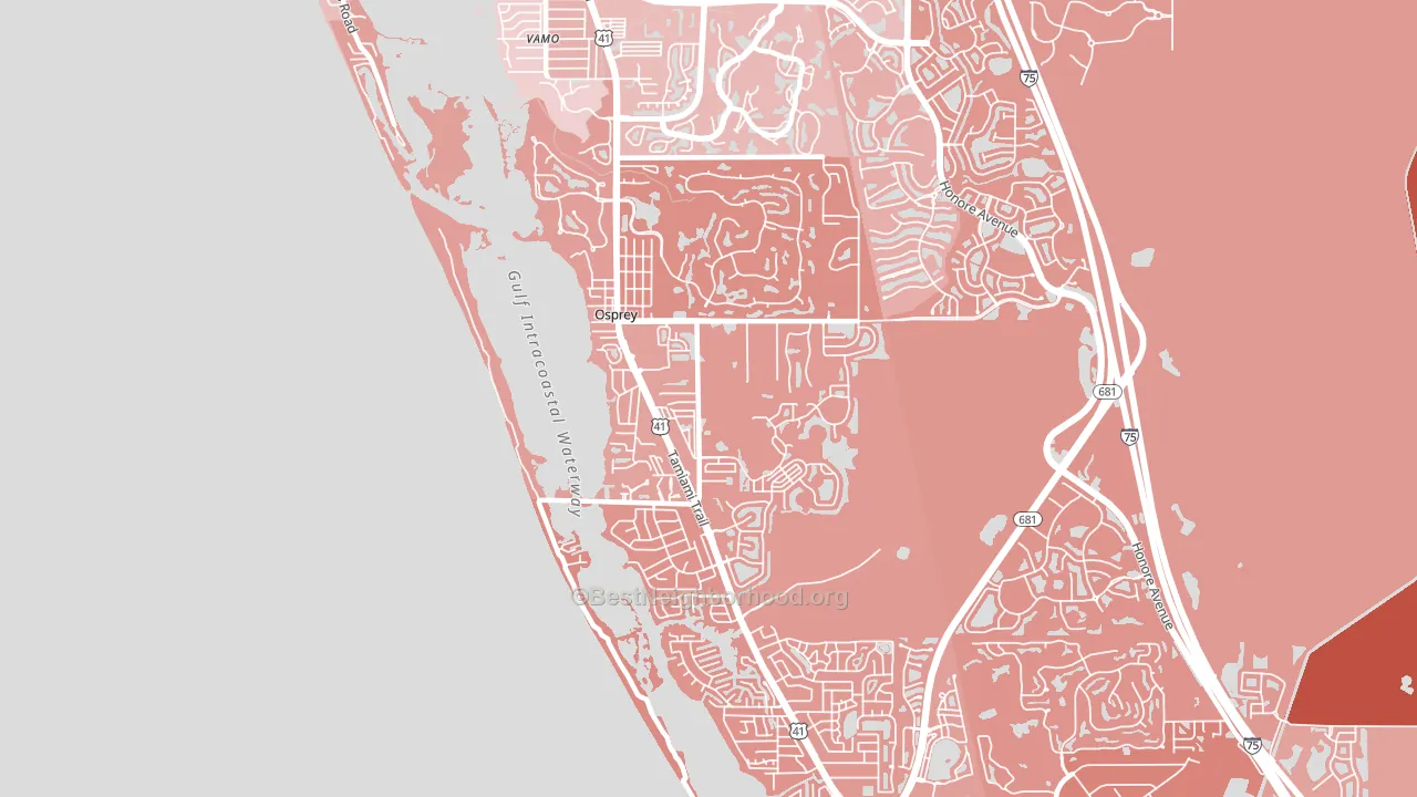 34229, FL block-group political-lean map