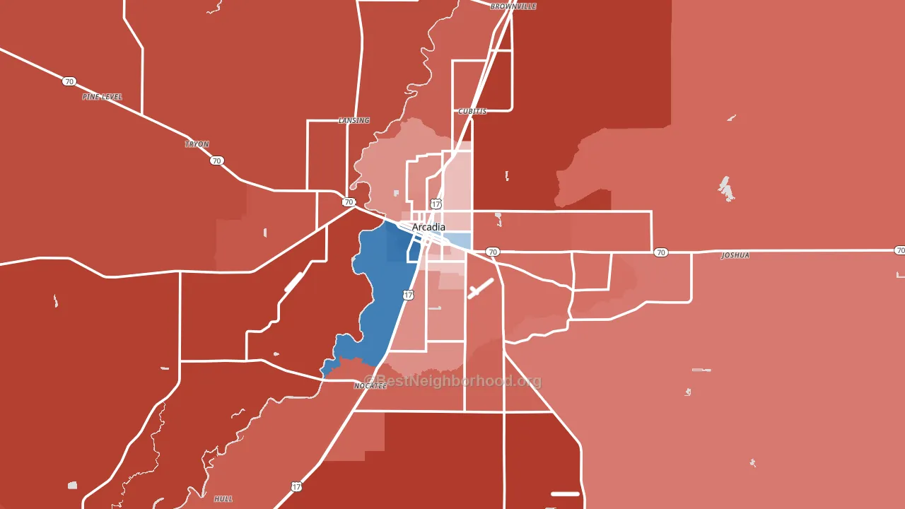 34266, FL block-group political-lean map