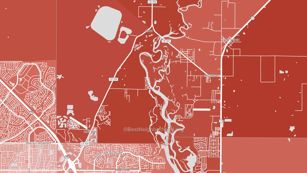 34269, FL block-group political-lean map