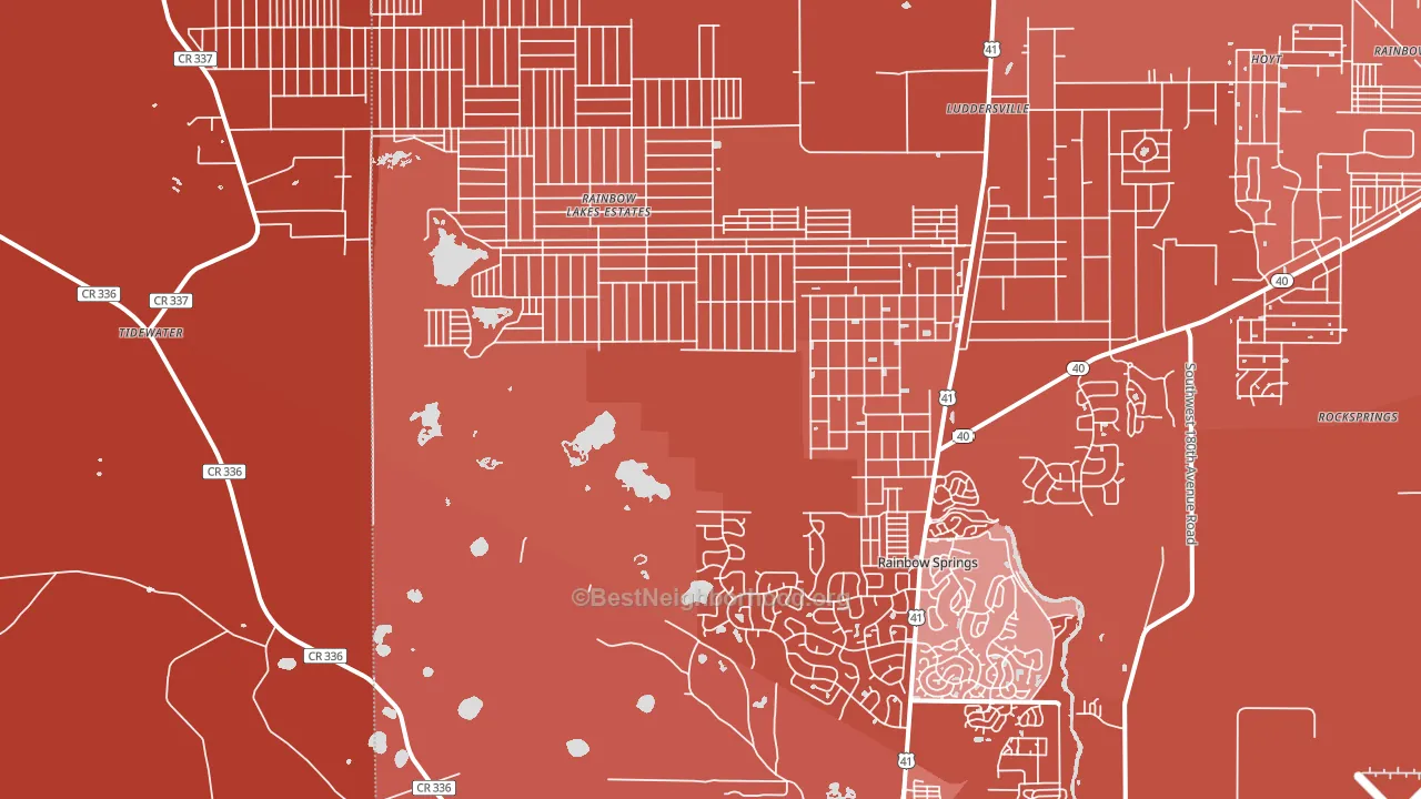 34431, FL block-group political-lean map