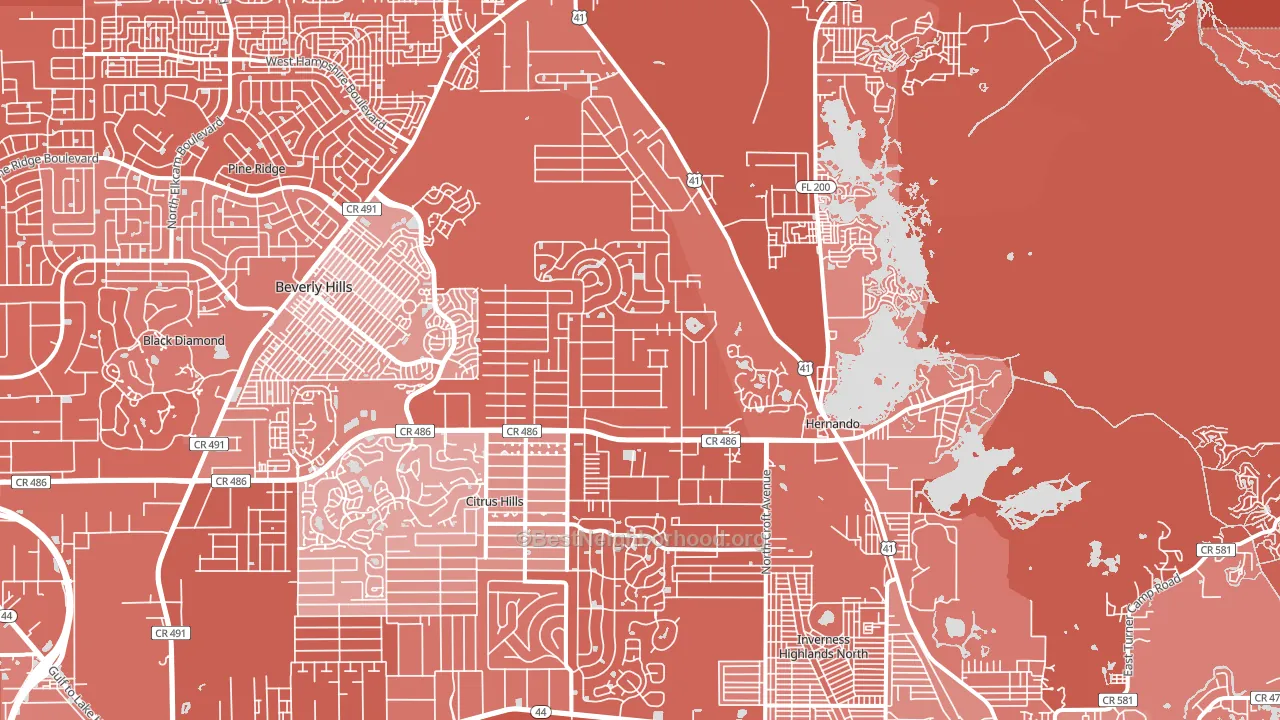 34442, FL block-group political-lean map