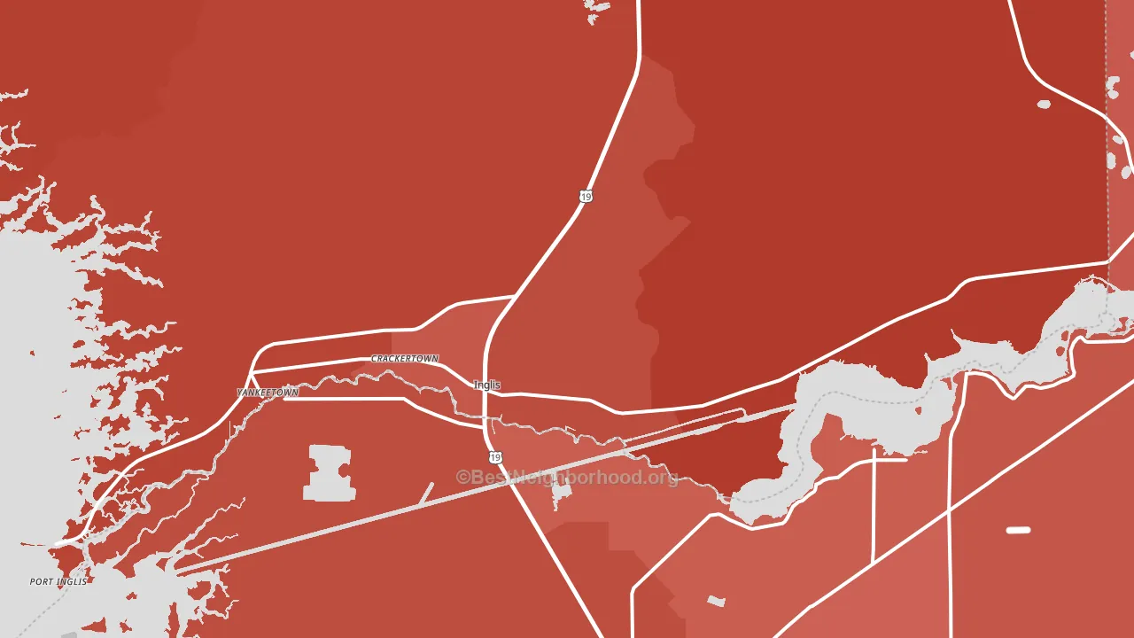 34449, FL block-group political-lean map