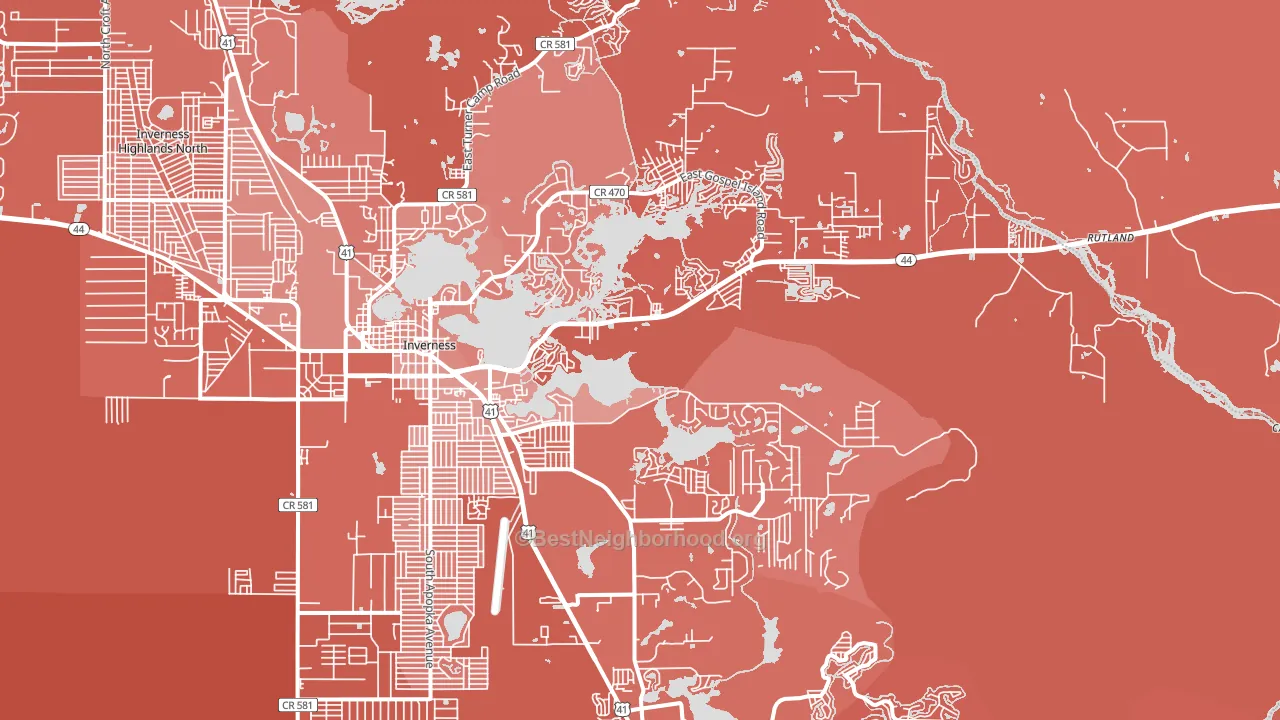 34450, FL block-group political-lean map