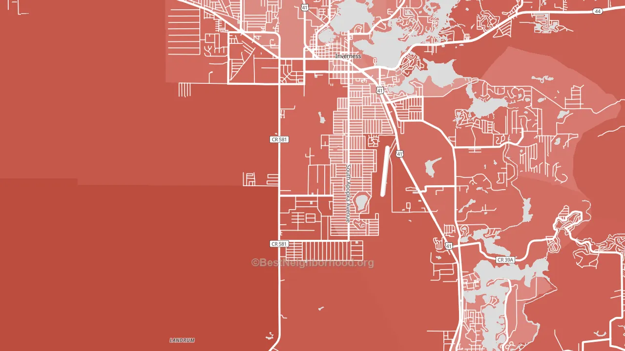 34452, FL block-group political-lean map