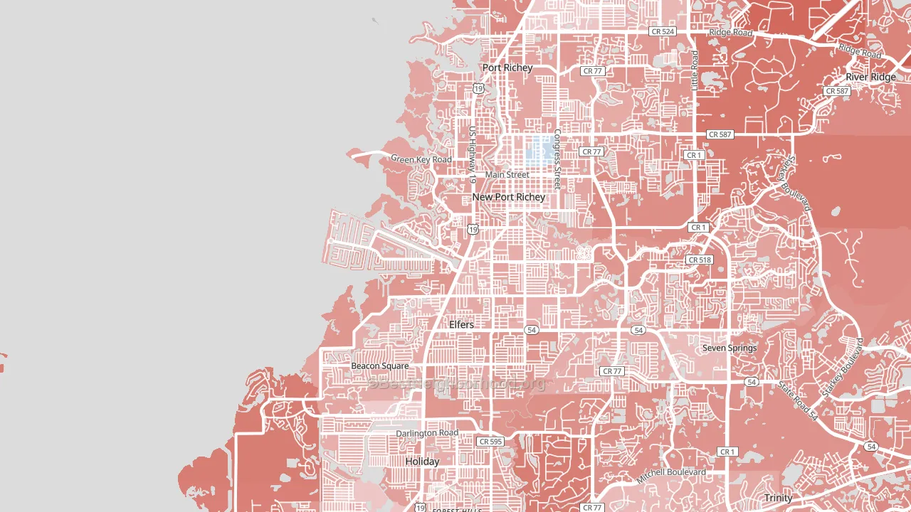 34652, FL block-group political-lean map