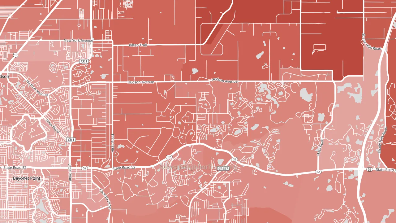 34669, FL block-group political-lean map