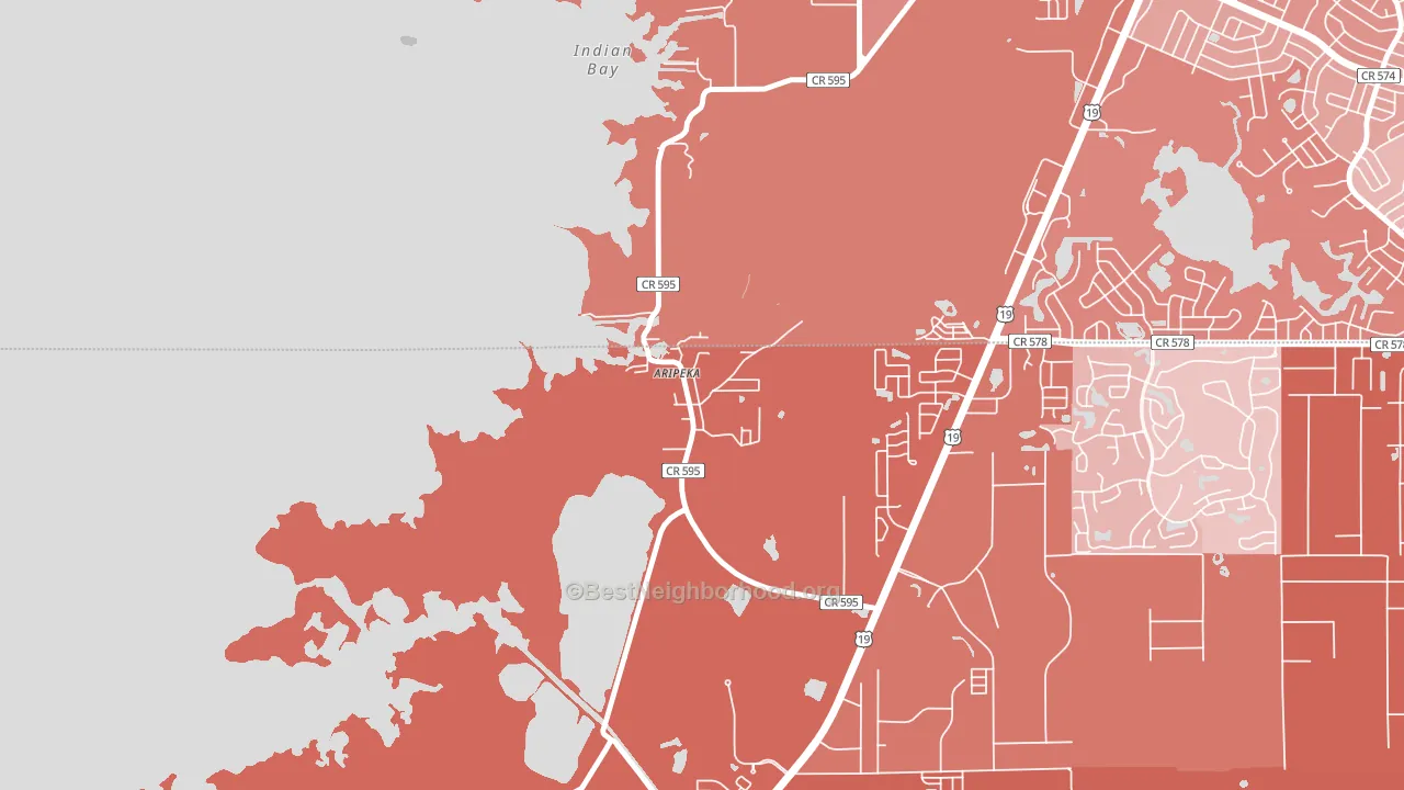 34679, FL block-group political-lean map
