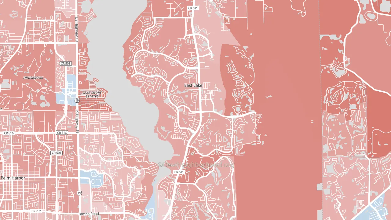 34685, FL block-group political-lean map