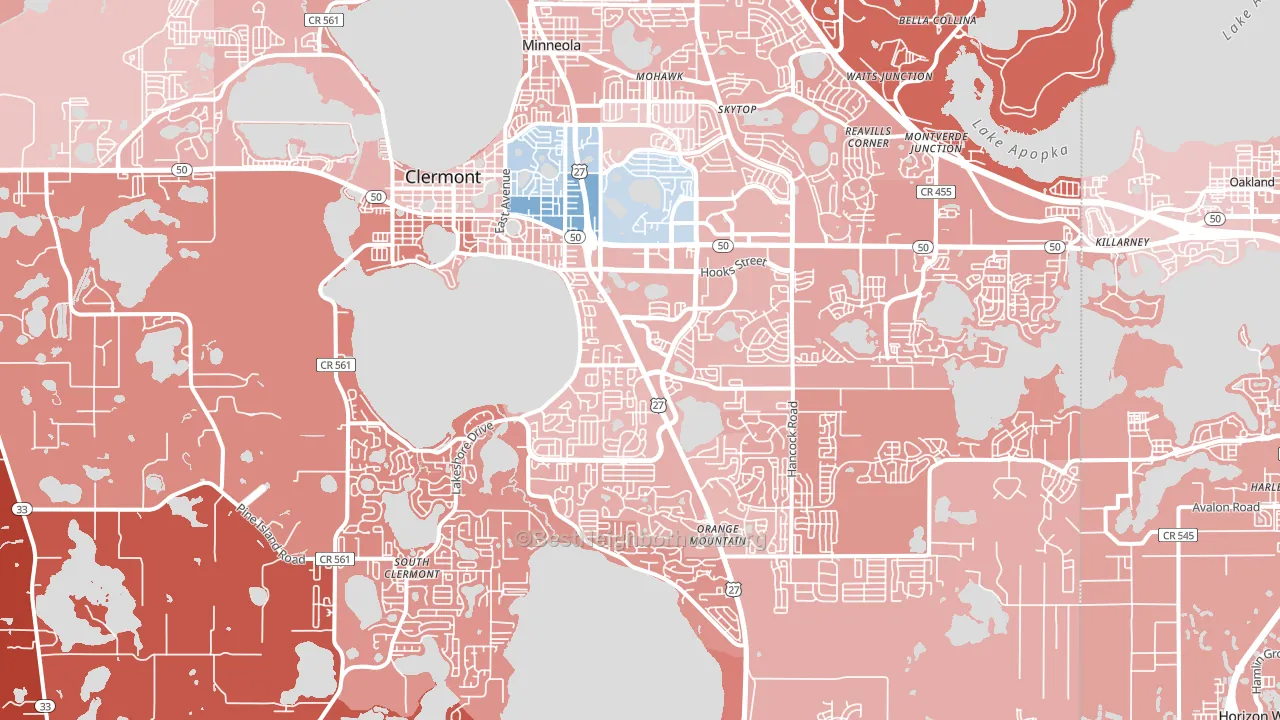34711, FL block-group political-lean map