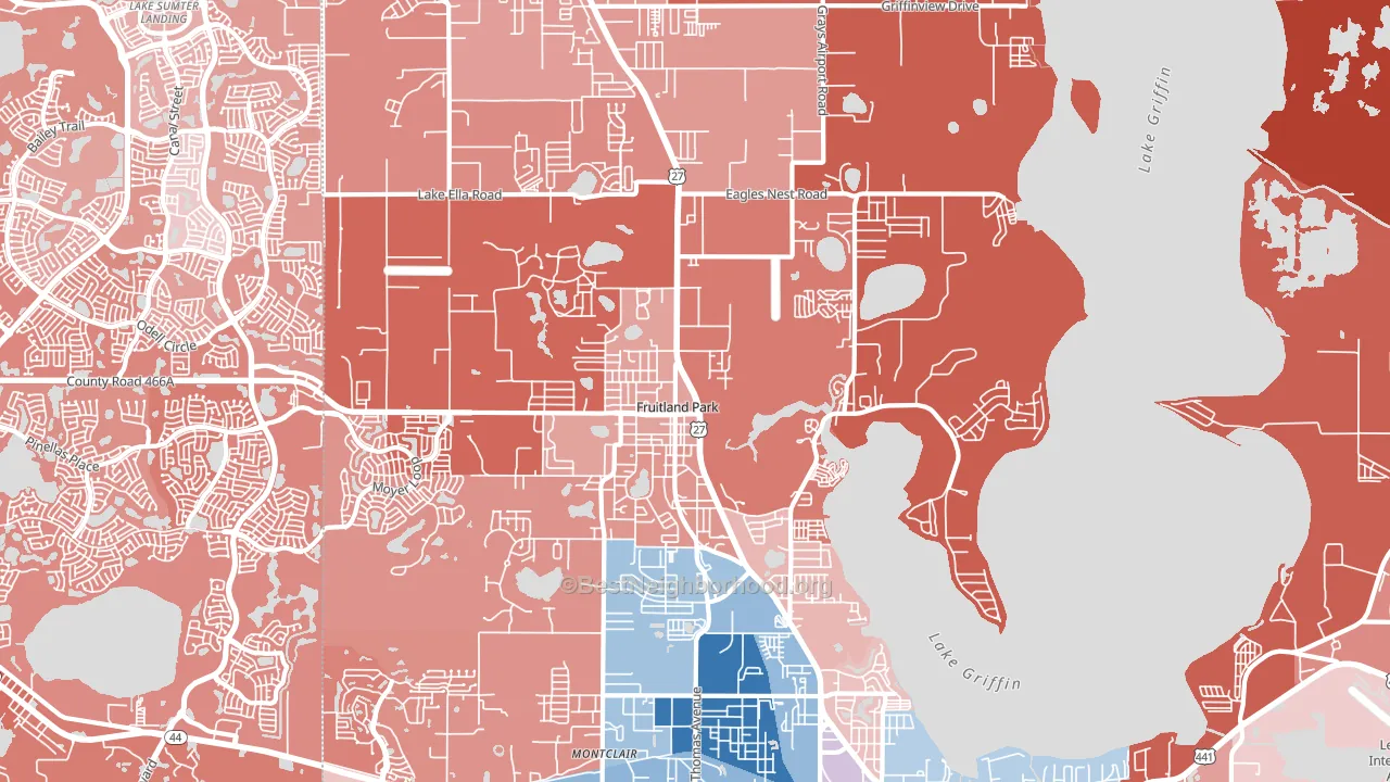 34731, FL block-group political-lean map
