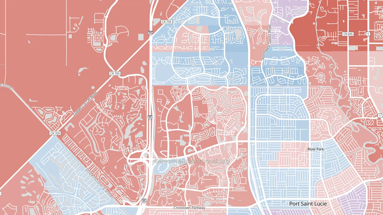 34986, FL block-group political-lean map