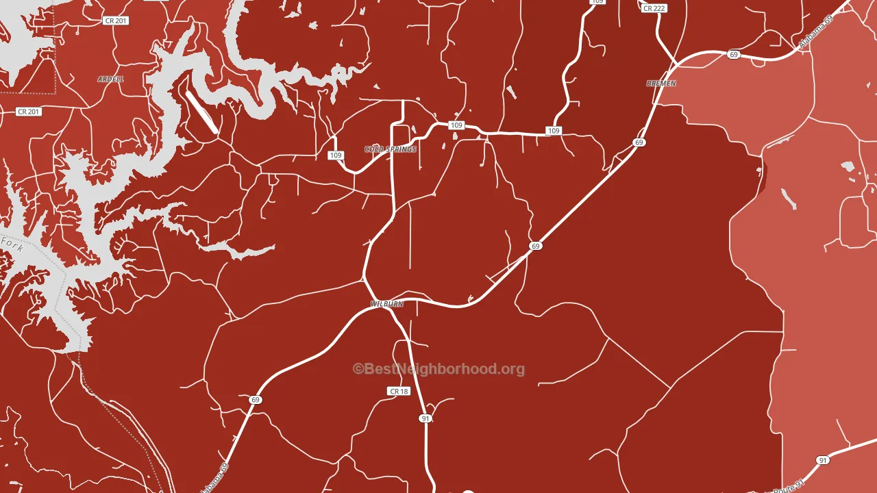 35033, AL block-group political-lean map
