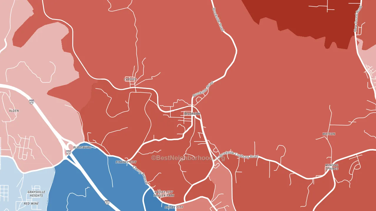35036, AL block-group political-lean map