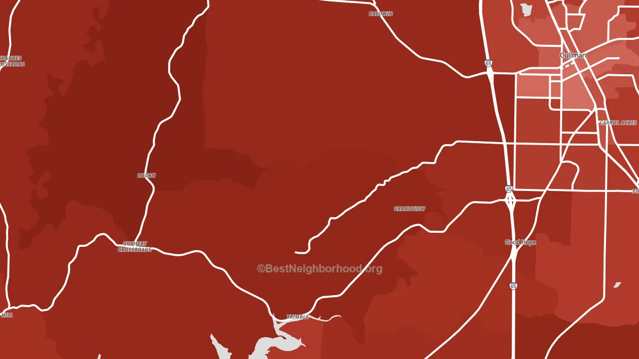 35057, AL block-group political-lean map