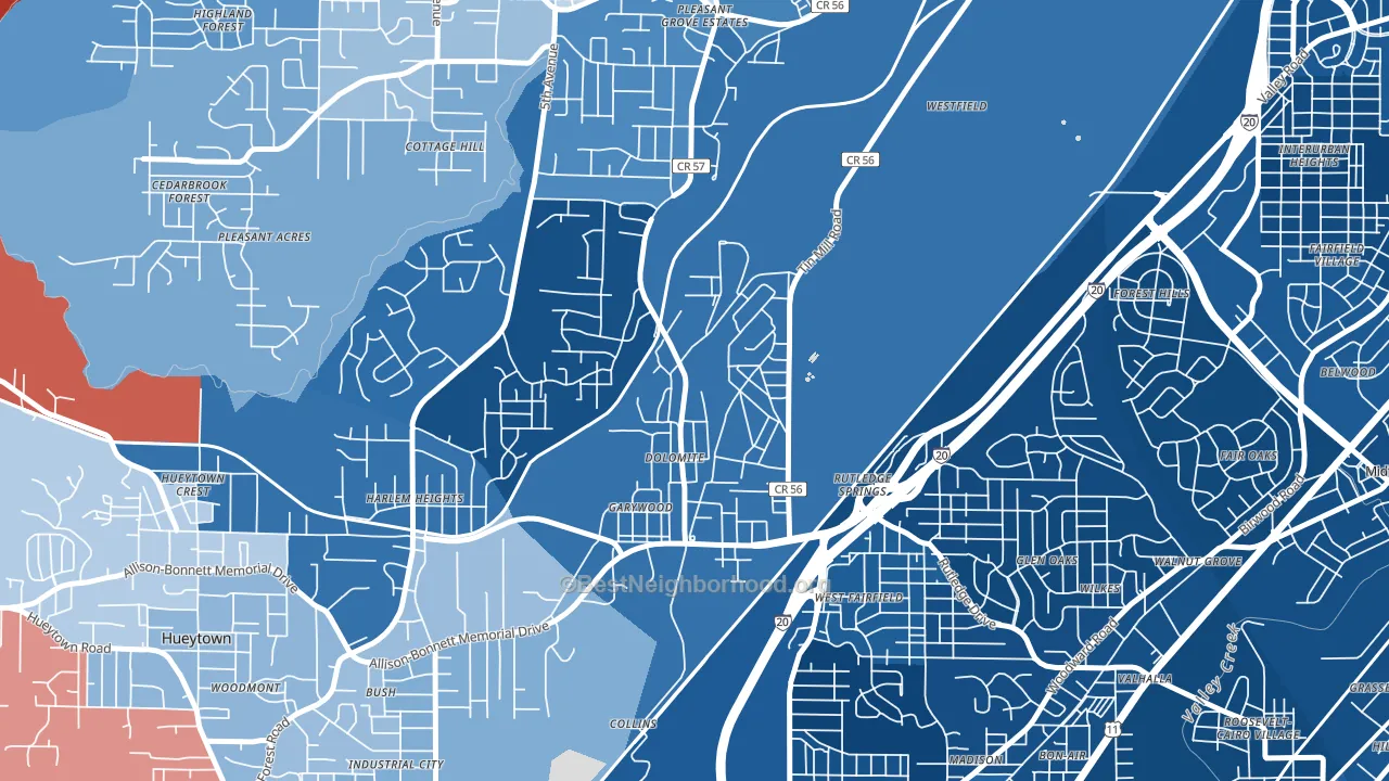 35061, AL block-group political-lean map