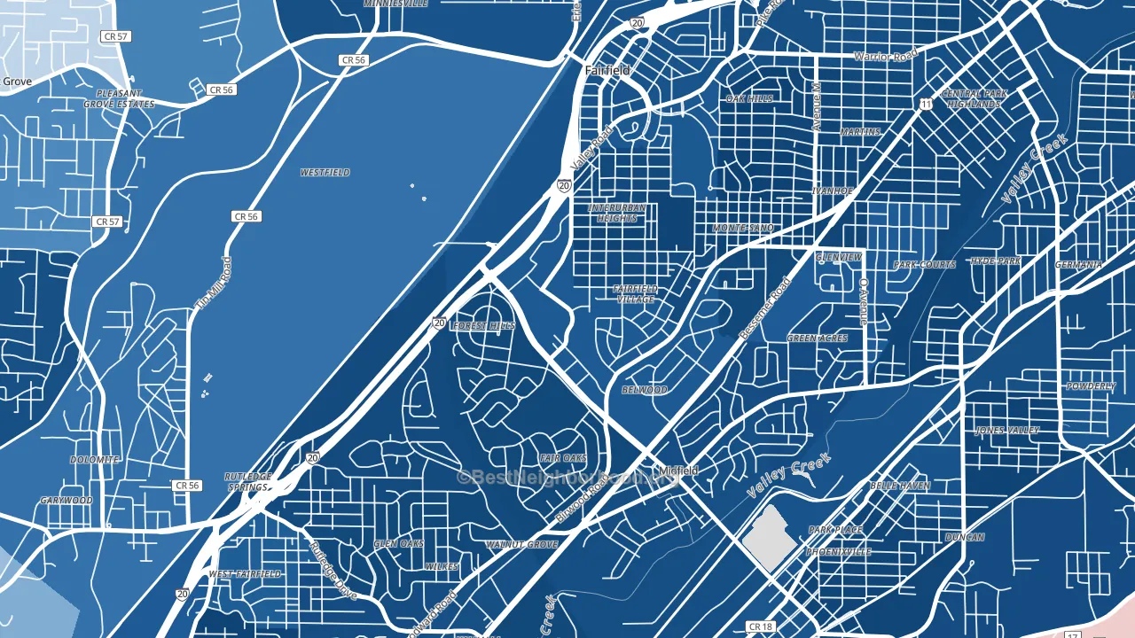 35064, AL block-group political-lean map